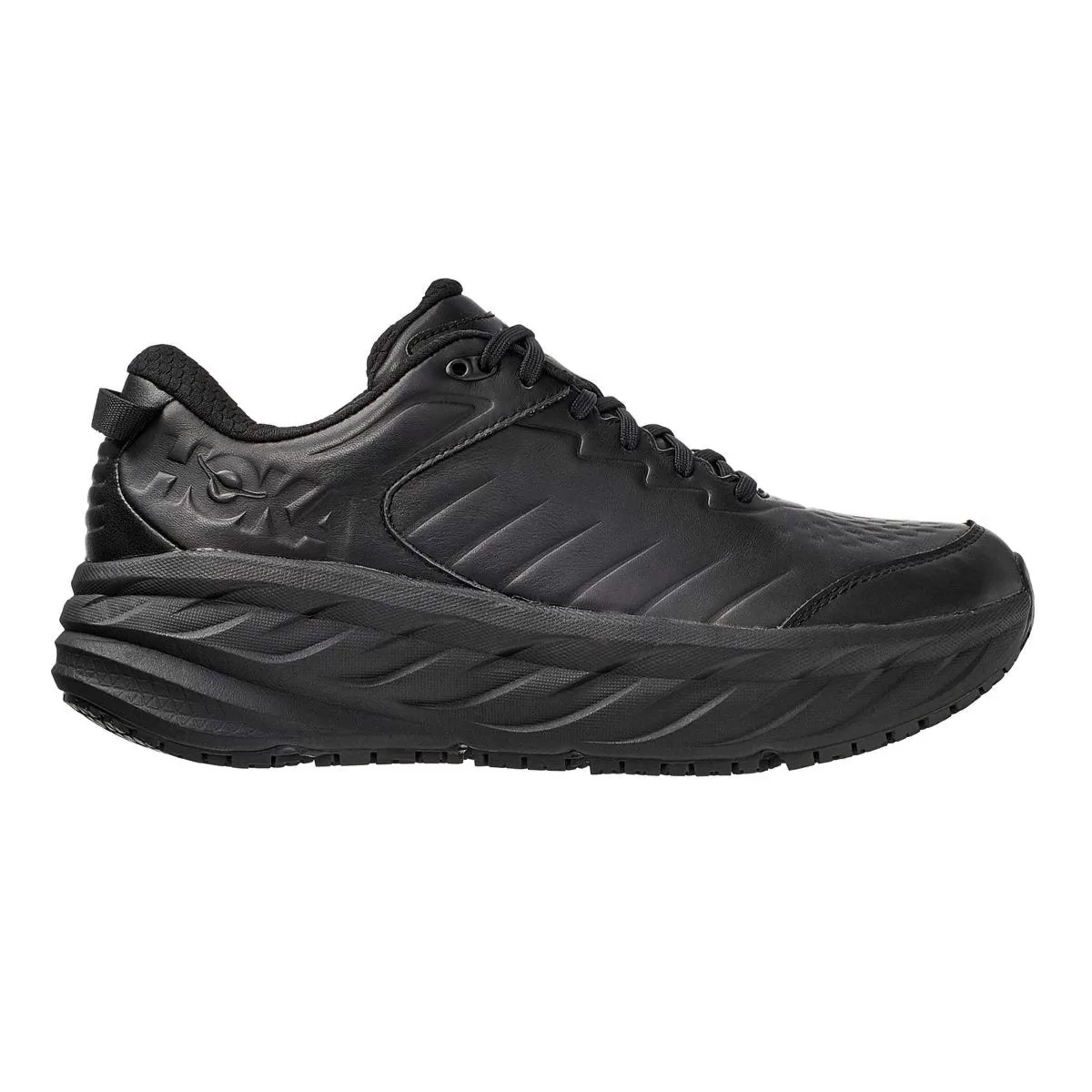 Hoka Men's Bondi SR Black Leather