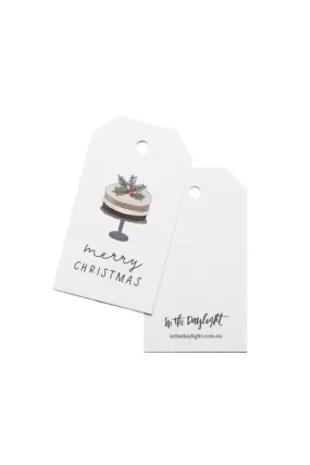 In The Daylight - Merry Christmas Cake - Gift Tag - Set Of 5