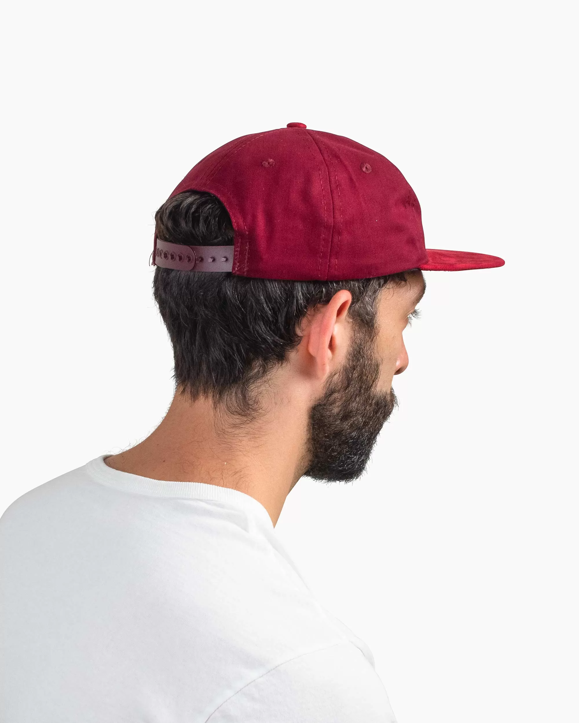 Lite Year Contrast Moleskin/Twill 6 Panel Cap Red