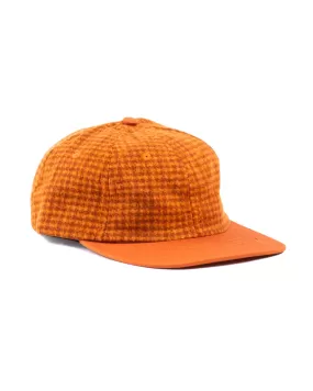 Lite Year Houndstooth 6 Panel Cap Orange