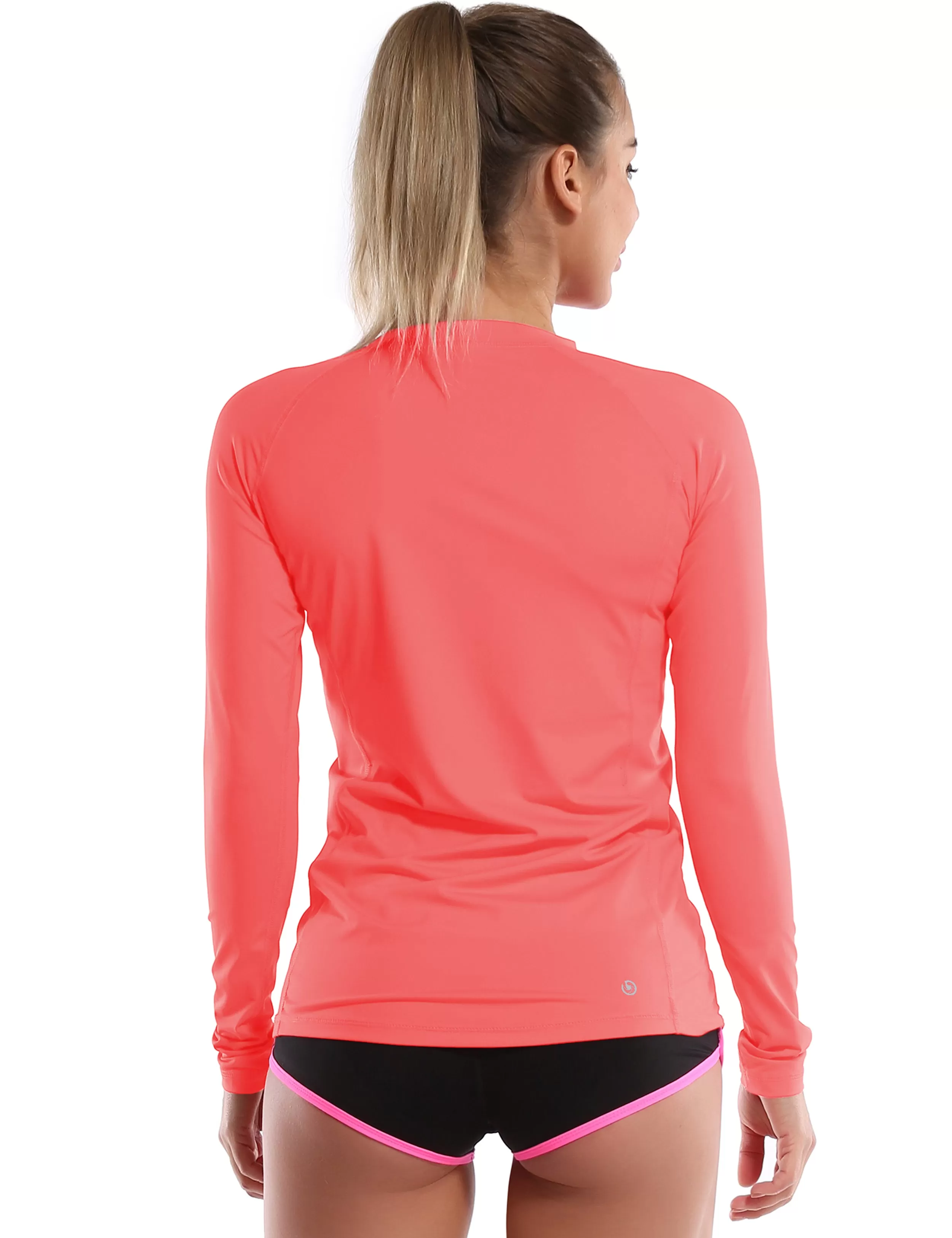 Long Sleeve UPF 50 Rashguard coral