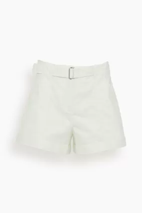 Lourie Belted Shorts in White