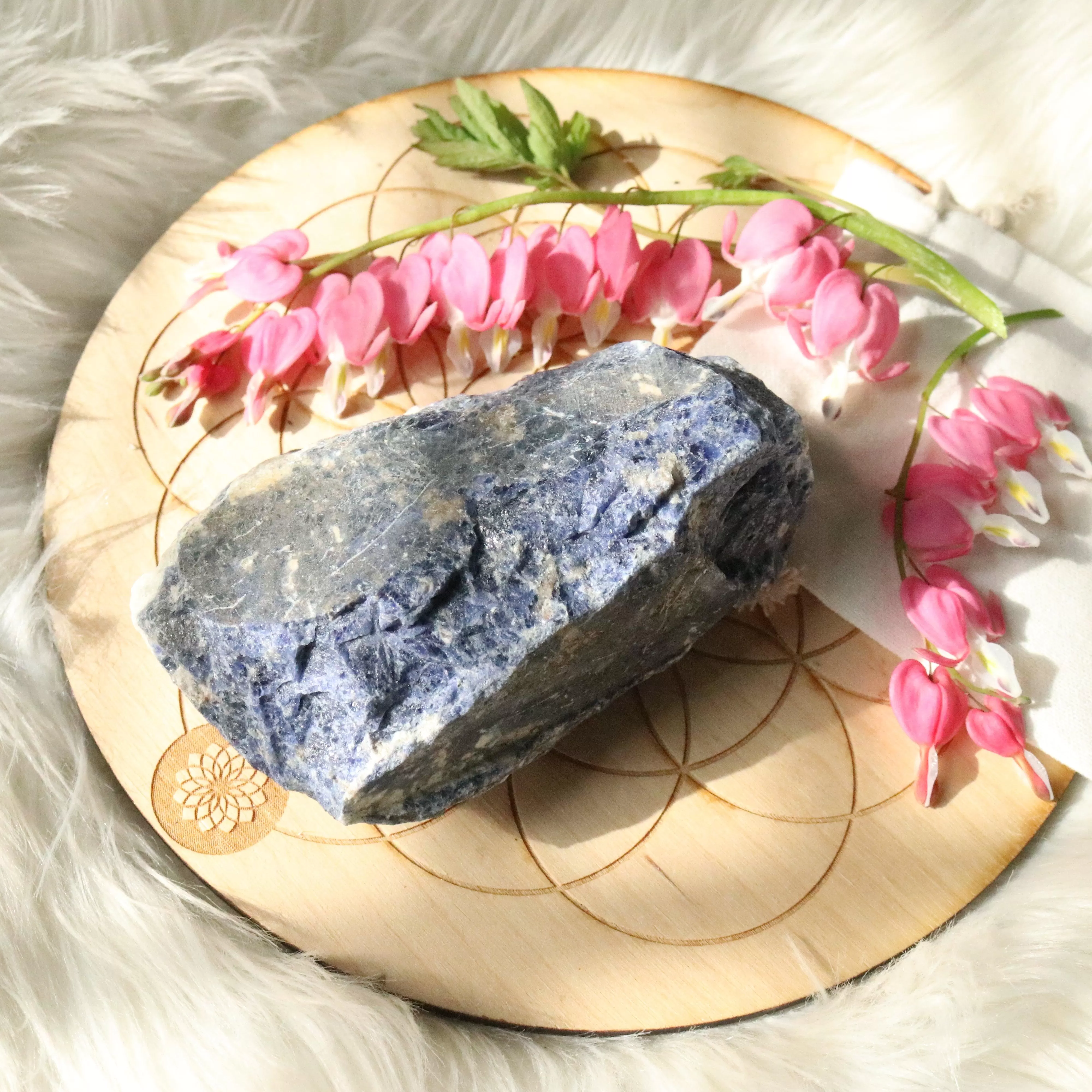 Medium Rough Blue Sodalite Specimen ~ Throat Chakra Upgrades