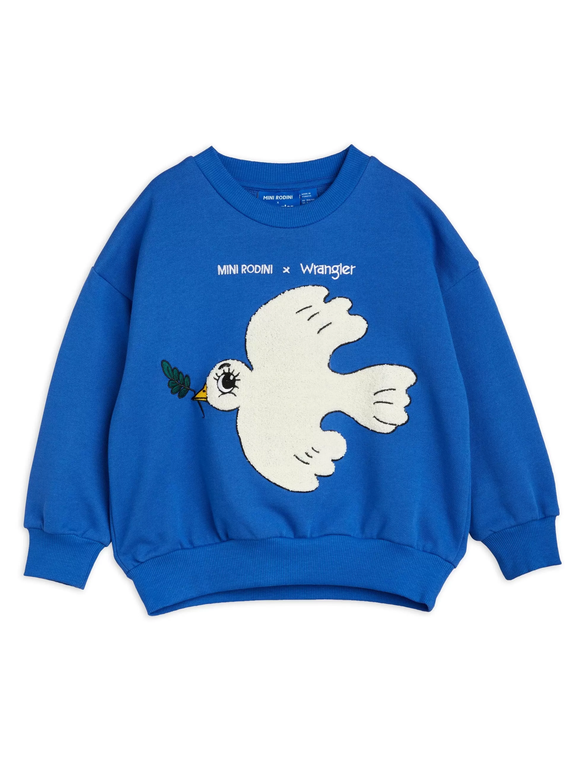 Mini Rodini X Wrangler | Peace dove chenille sweatshirt