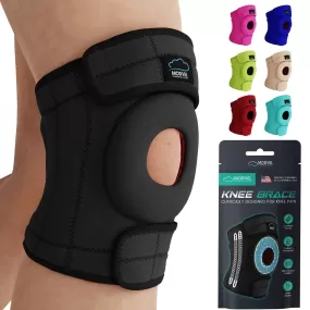 Modvel Adjustable Knee Brace for Knee Pain Relief, Joint Stability, Recovery | Patella Gel | Side Support