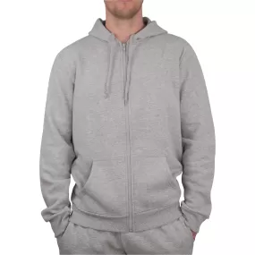 More Mile Vibe Mens Full Zip Fleece Hoody - Grey