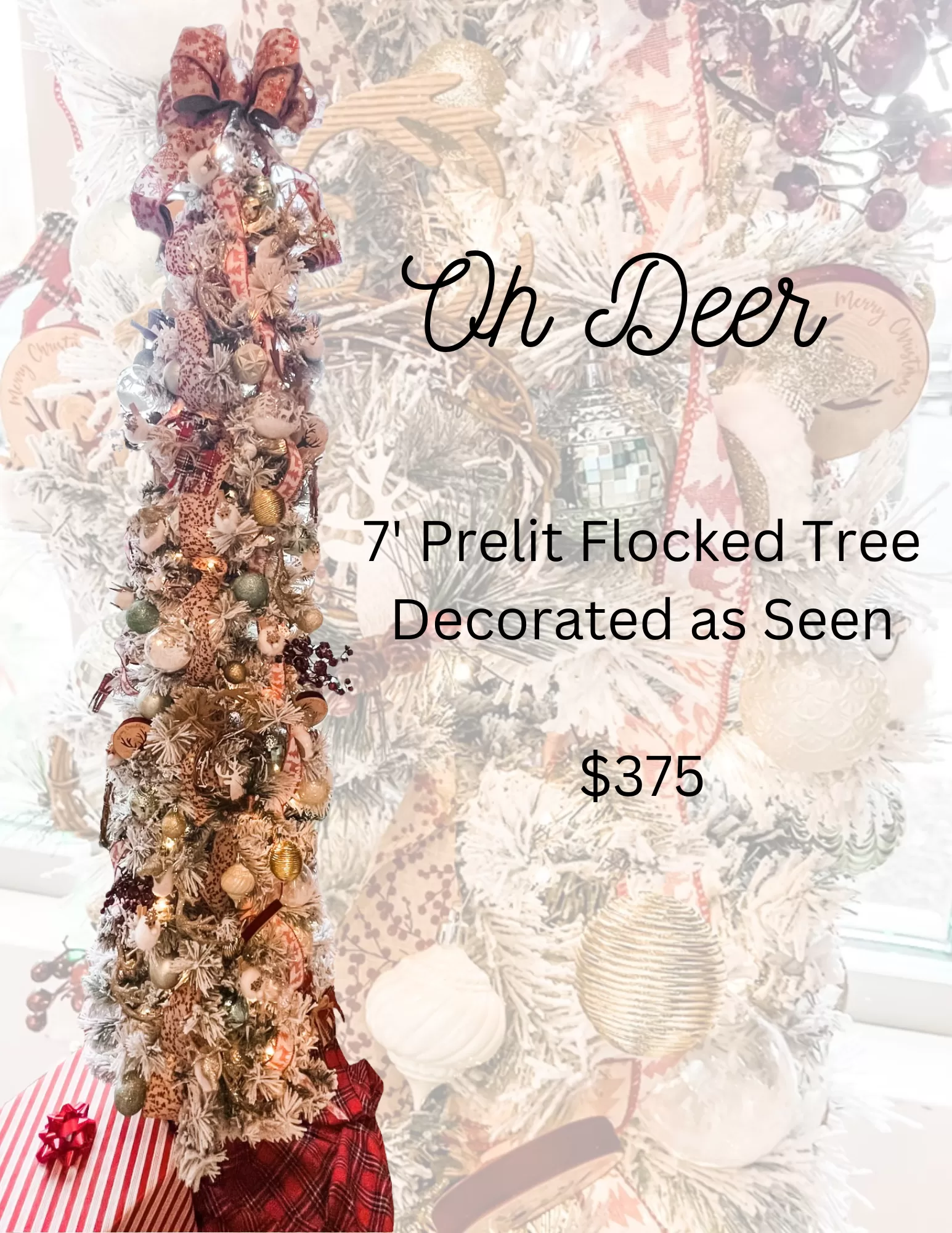 Oh Deer Decorated Tree