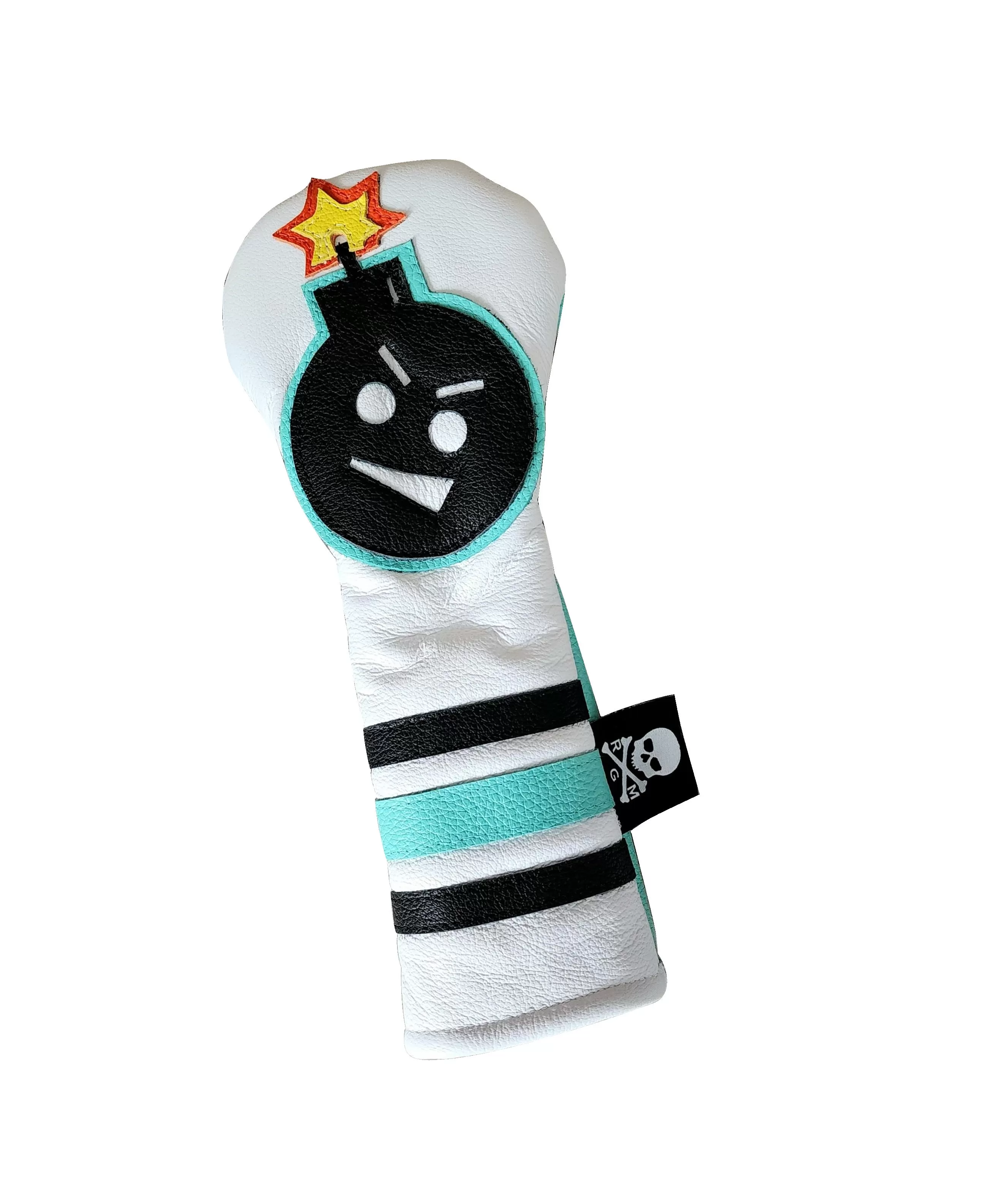 One of a Kind! Tiffany Blue style Angry Bomb Fairway Wood Headcover