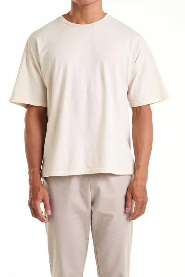 Oversized Cotton Crew | Cream