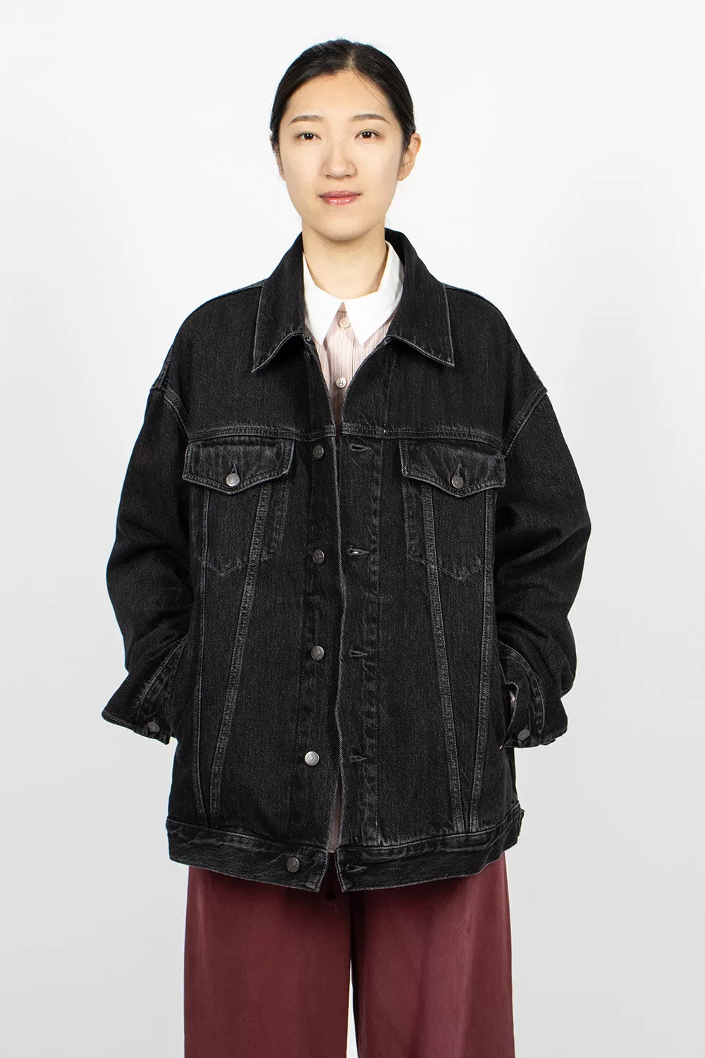 Oversized Denim Jacket Black