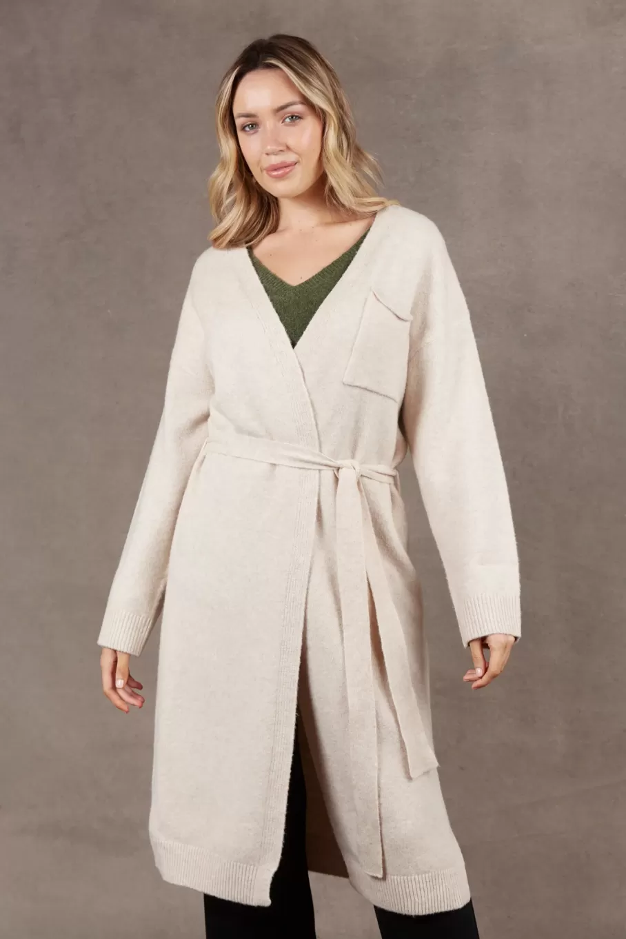 Paarl Longline Cardigan, Oat