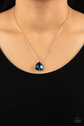 Paparazzi Galactic Duchess - Blue Short Necklace