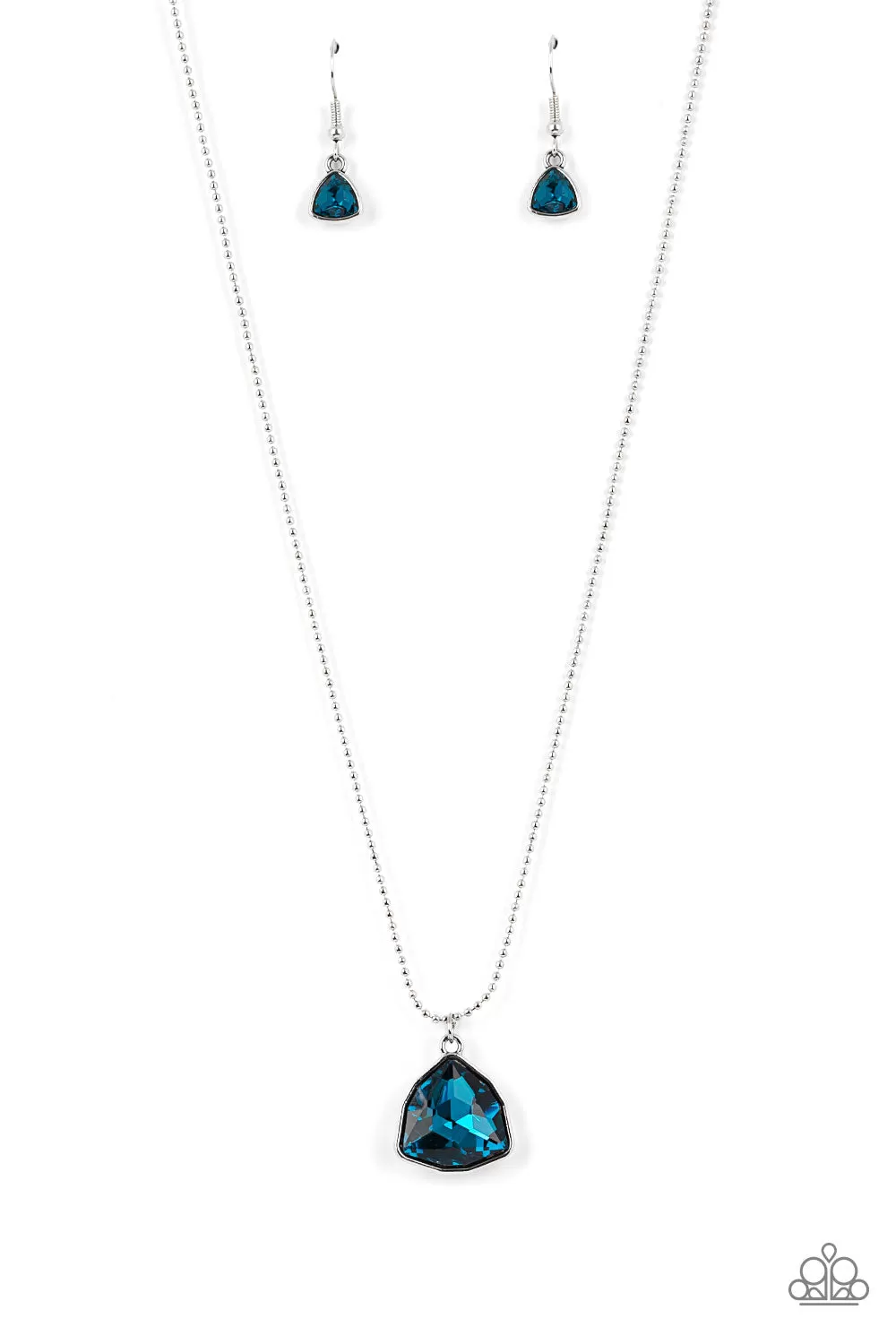 Paparazzi Galactic Duchess - Blue Short Necklace