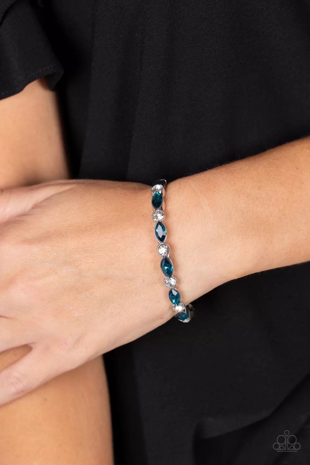 Paparazzi Petitely Powerhouse Blue Bracelet