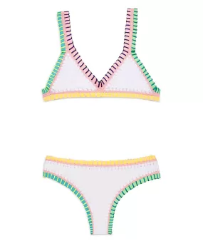 PQ Girls Rainbow Embroidered Bikini