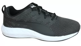 Puma Flare Mesh Womens Trainers Running Shoes Black White Textile 189029 03 D37