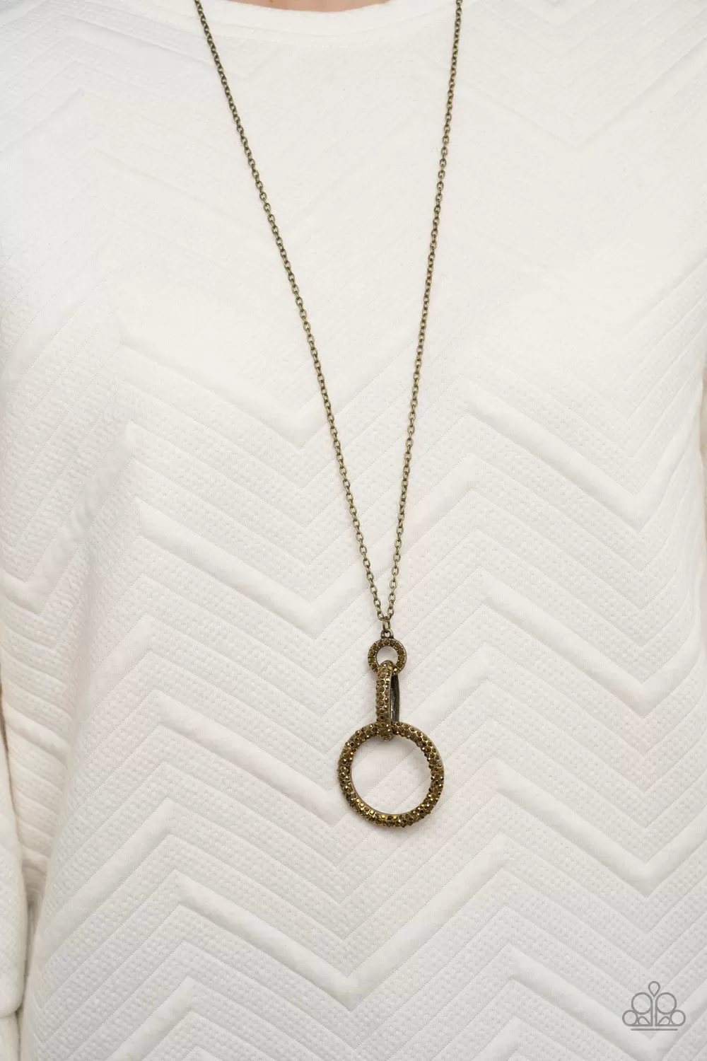 Radiant Ringleader Brass-Necklace