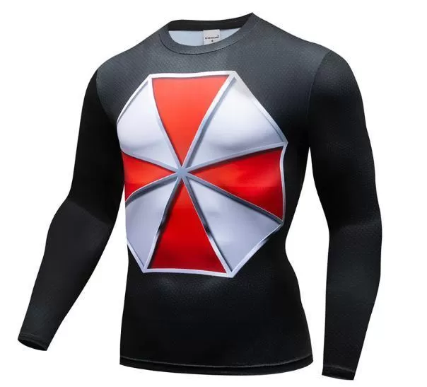 Resident Evil 'Umbrella Corp' Premium Long Sleeve Compression Rashguard