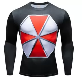 Resident Evil 'Umbrella Corp' Premium Long Sleeve Compression Rashguard