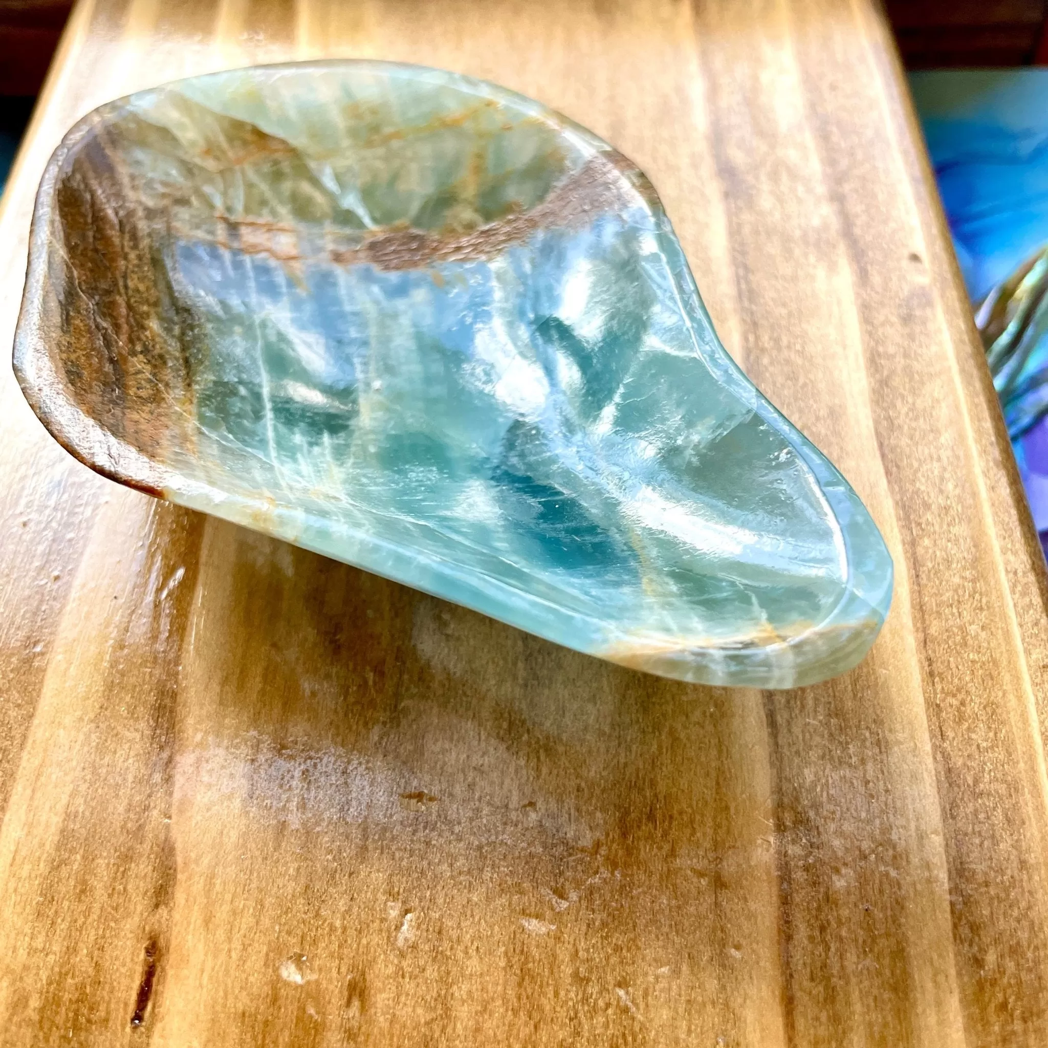 Reverie Blue Onyx dish