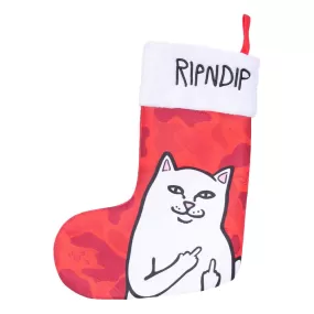 RIPNDIP LORD NERMAL CHRISTMAS STOCKING-RED