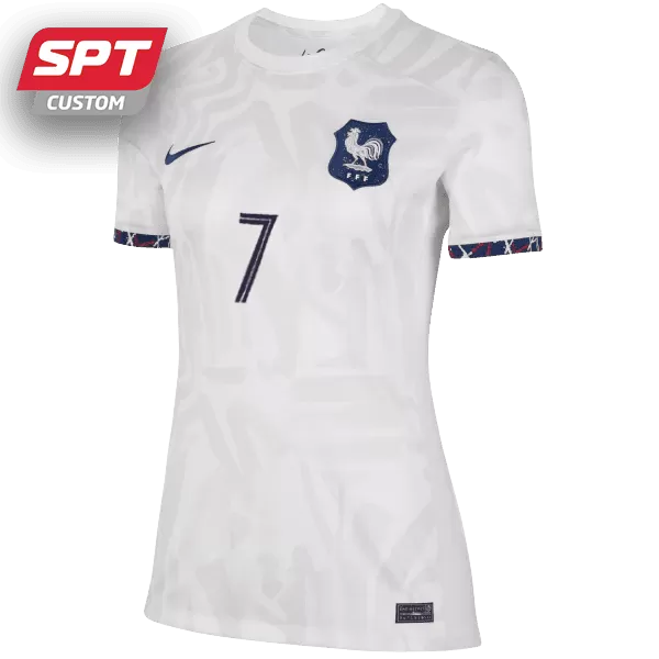 Sakina Karchaoui #7 France National Womens Away Jersey - 2023