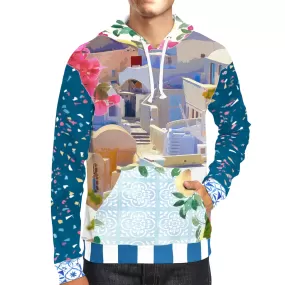 Santorini Unisex Pullover Hoodie