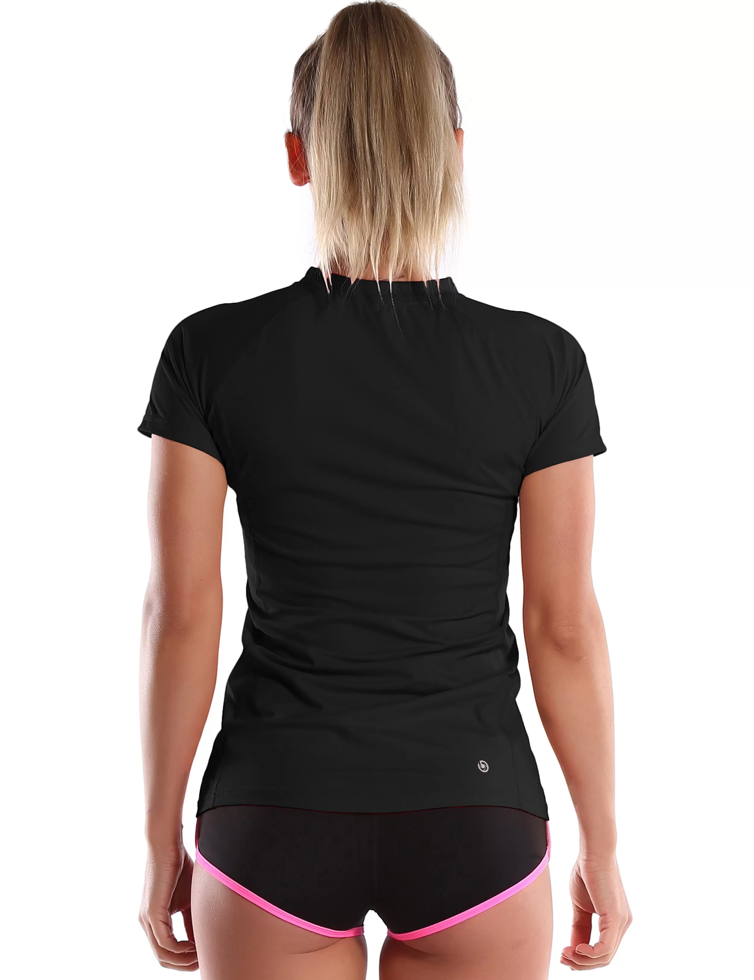 Short Sleeve UPF 50 Rashguard black