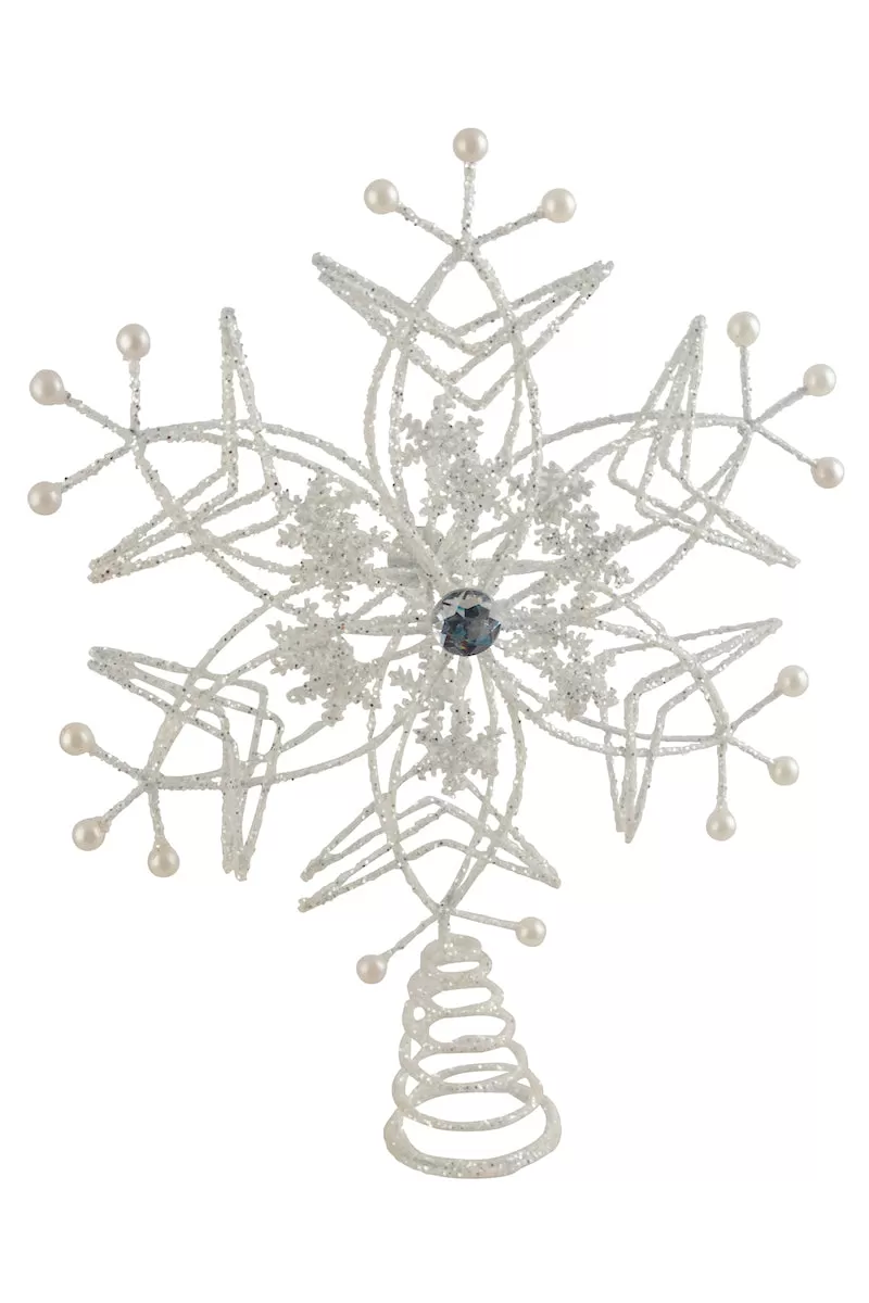 Snowflake Topper, White