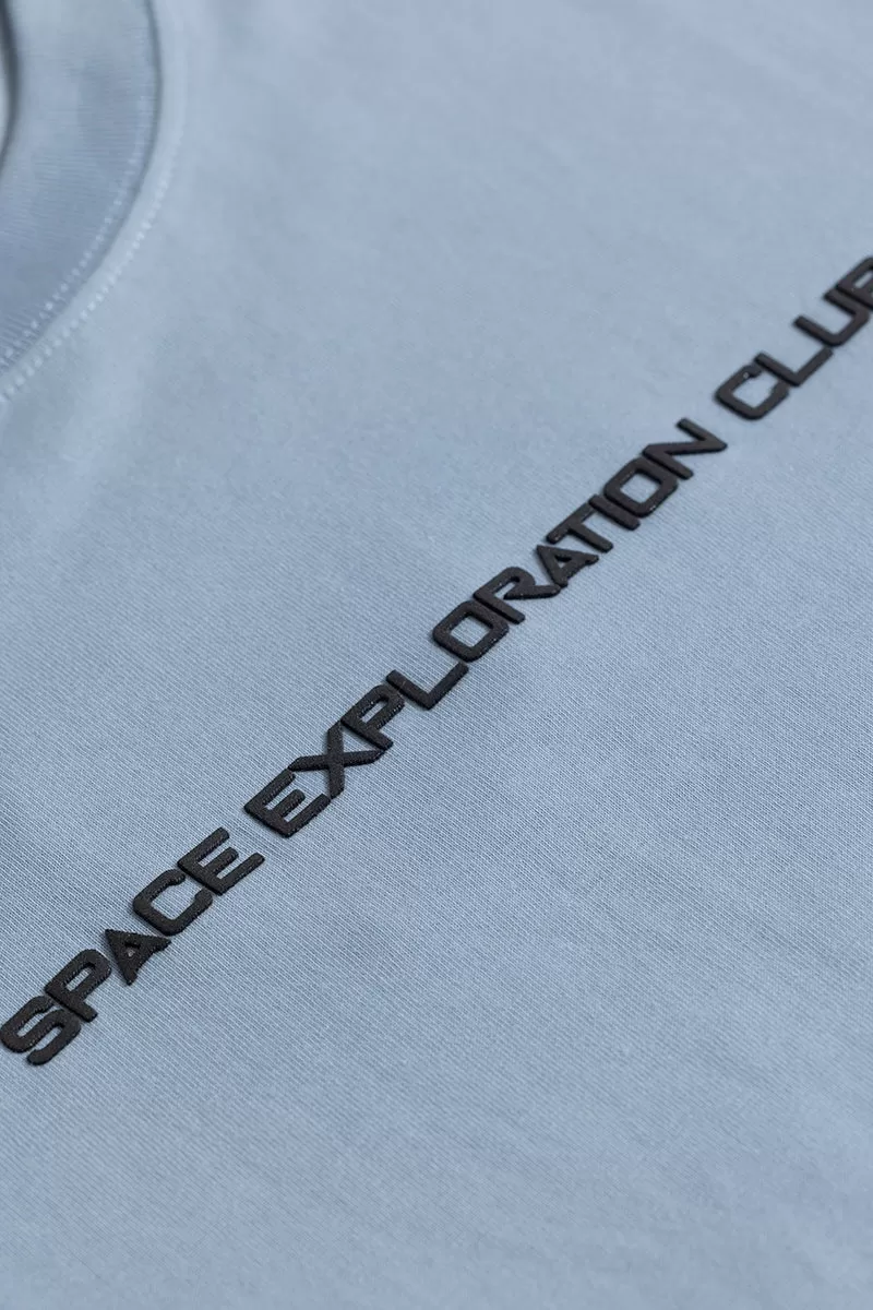 Space Exploration Club Blue Oversized T-Shirt