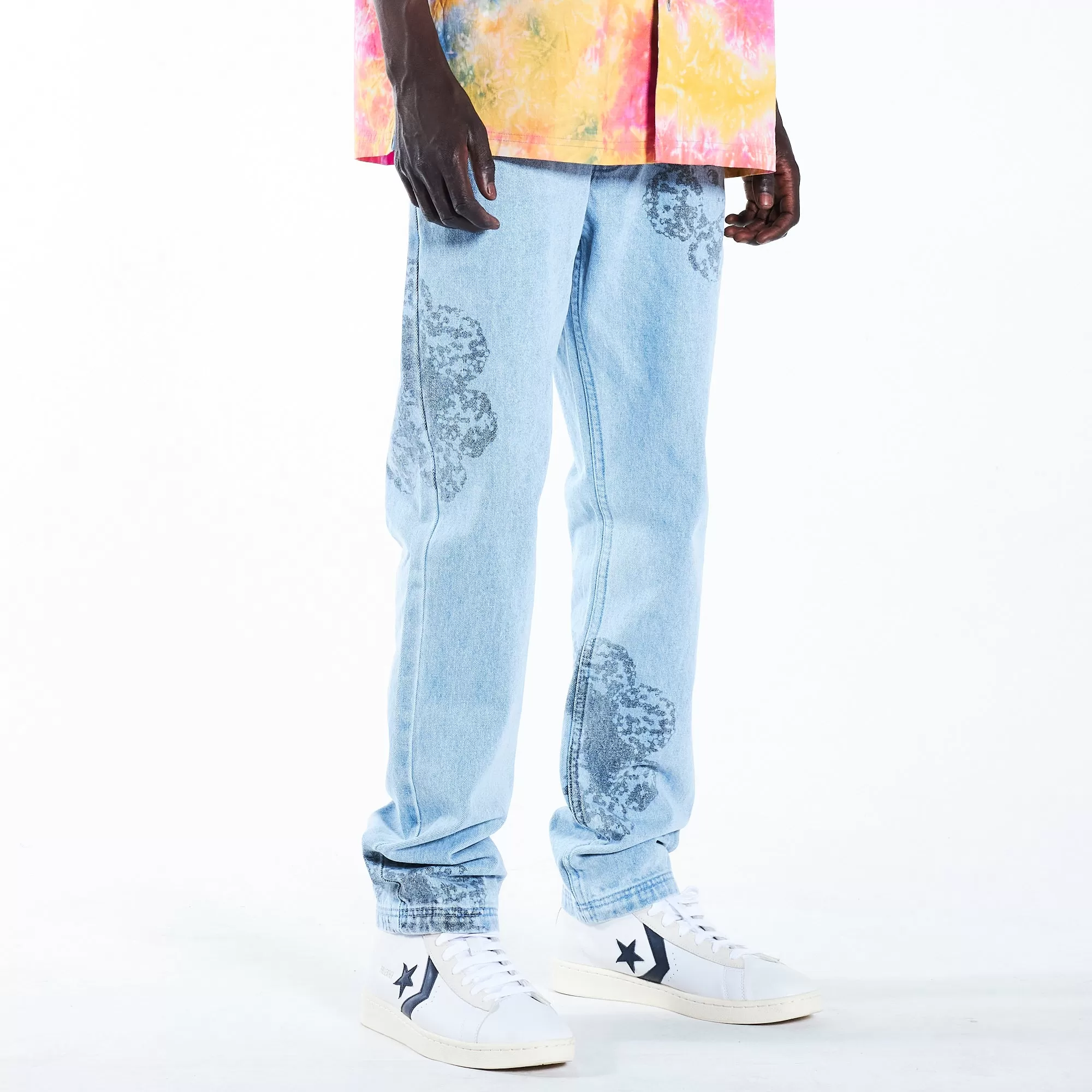 SPECIAL PRINTED DENIM PANT (Washed)