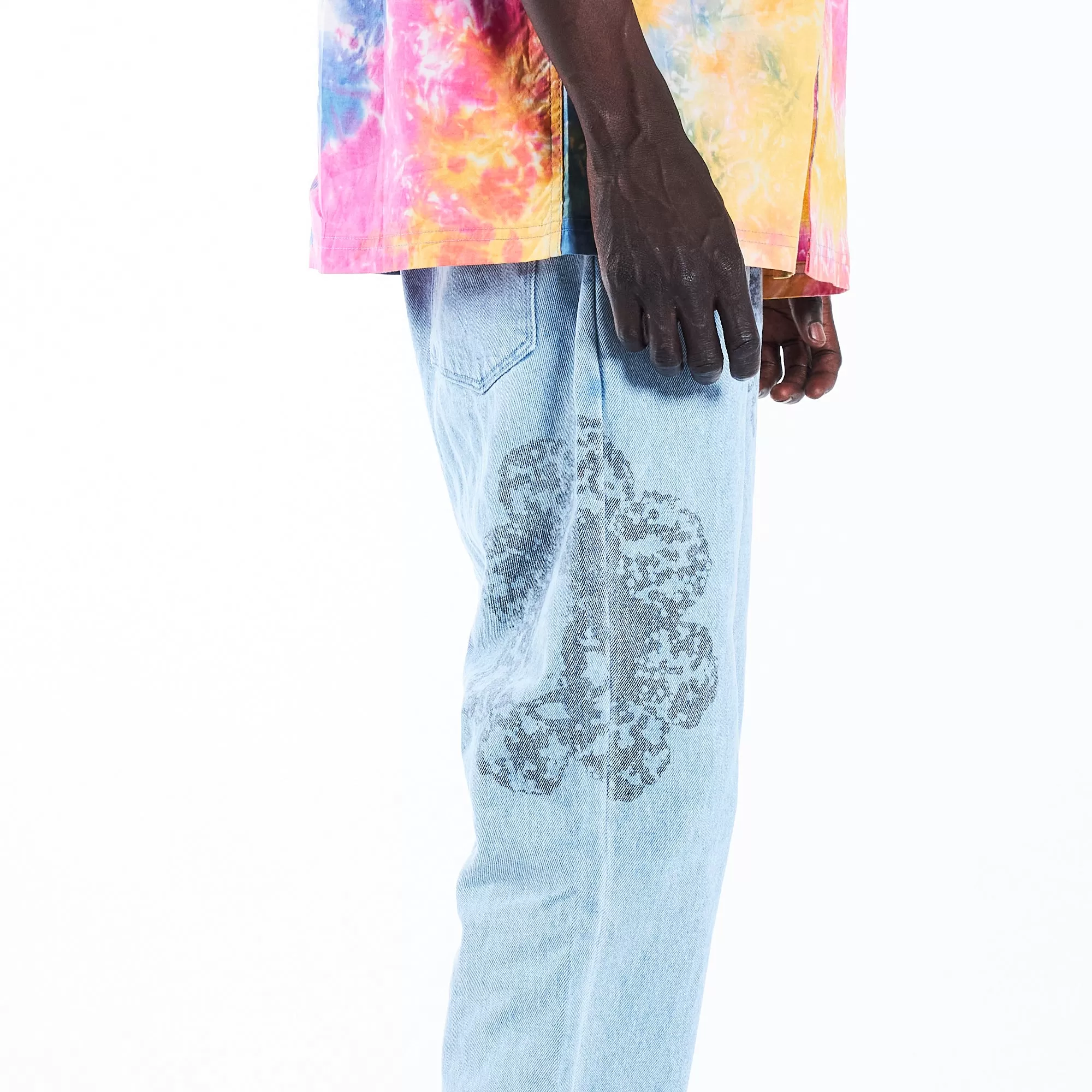 SPECIAL PRINTED DENIM PANT (Washed)