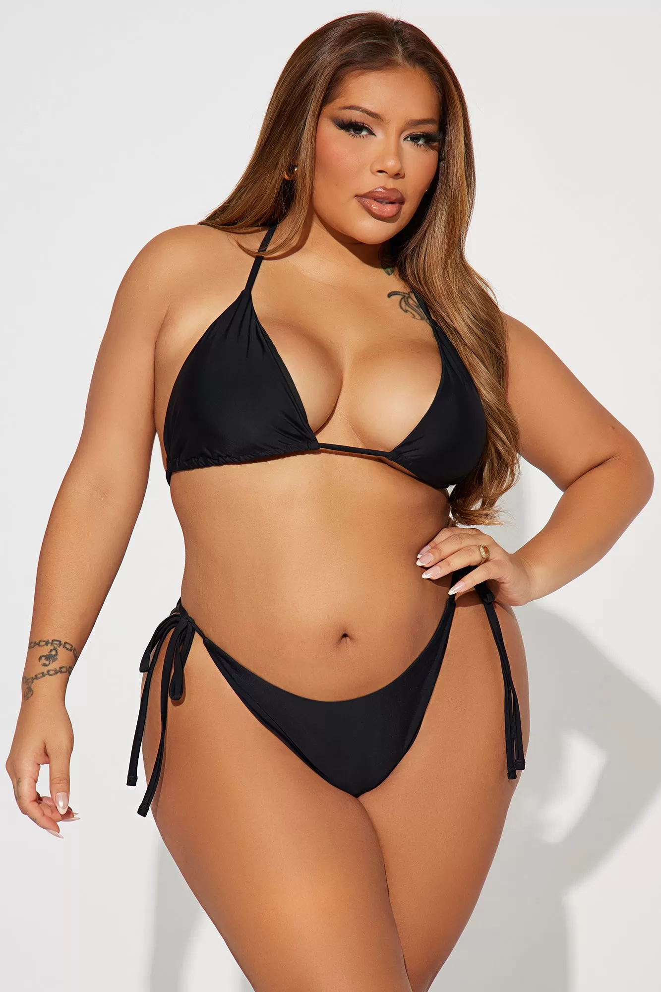 Summer Desires 3 Piece Bikini Set - Black