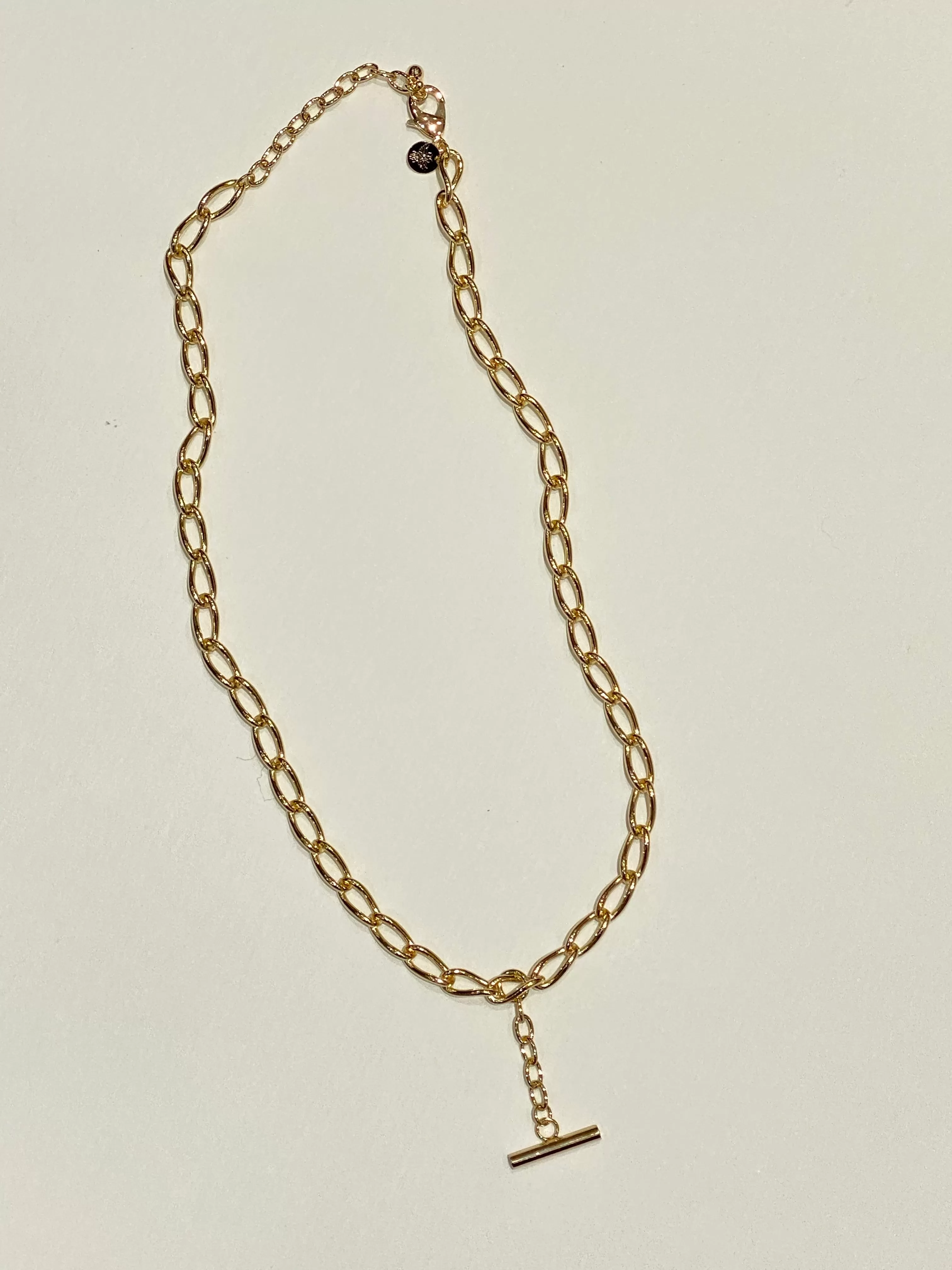 T Fob | Gold Necklace