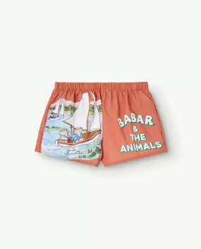 The Animals Observatory | BABAR Puppy Swim short Elephant Boat