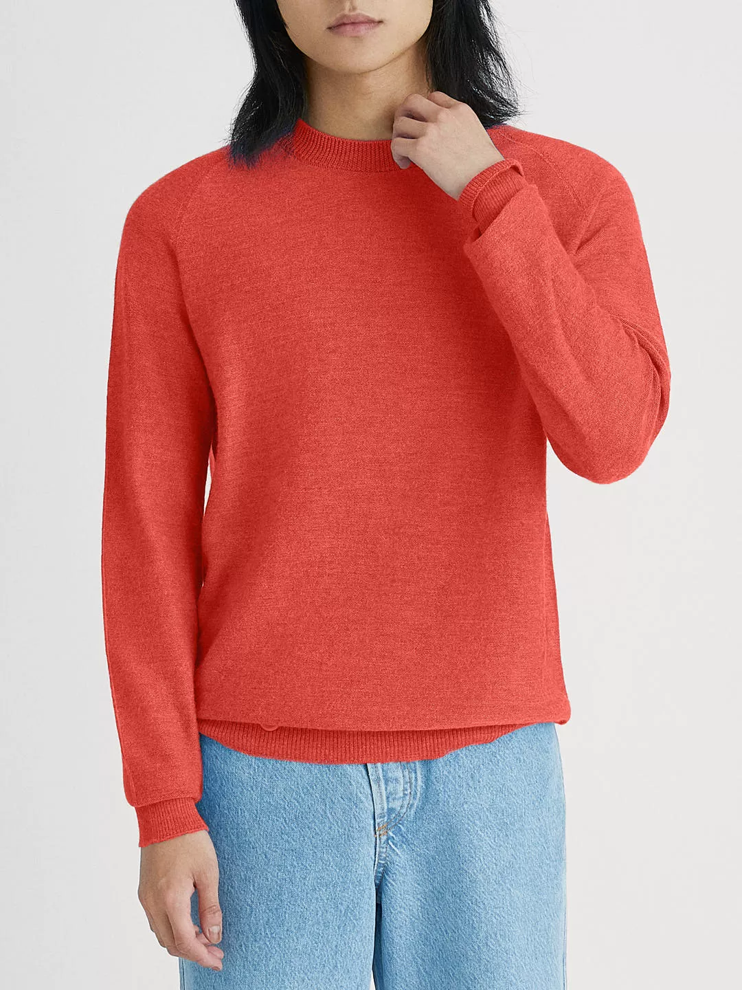 The Crewneck Light - Sunset Coral