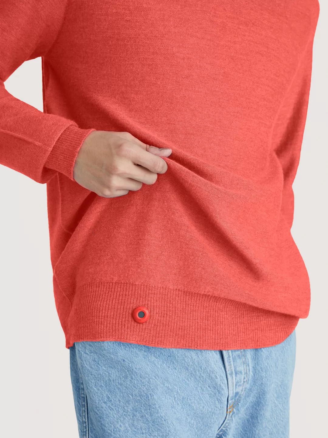 The Crewneck Light - Sunset Coral