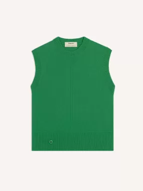 The Crewneck Vest - Bottle Green