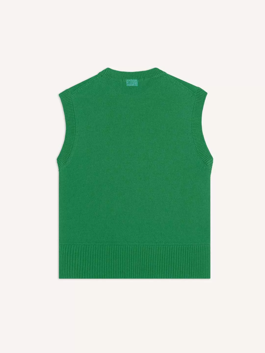 The Crewneck Vest - Bottle Green