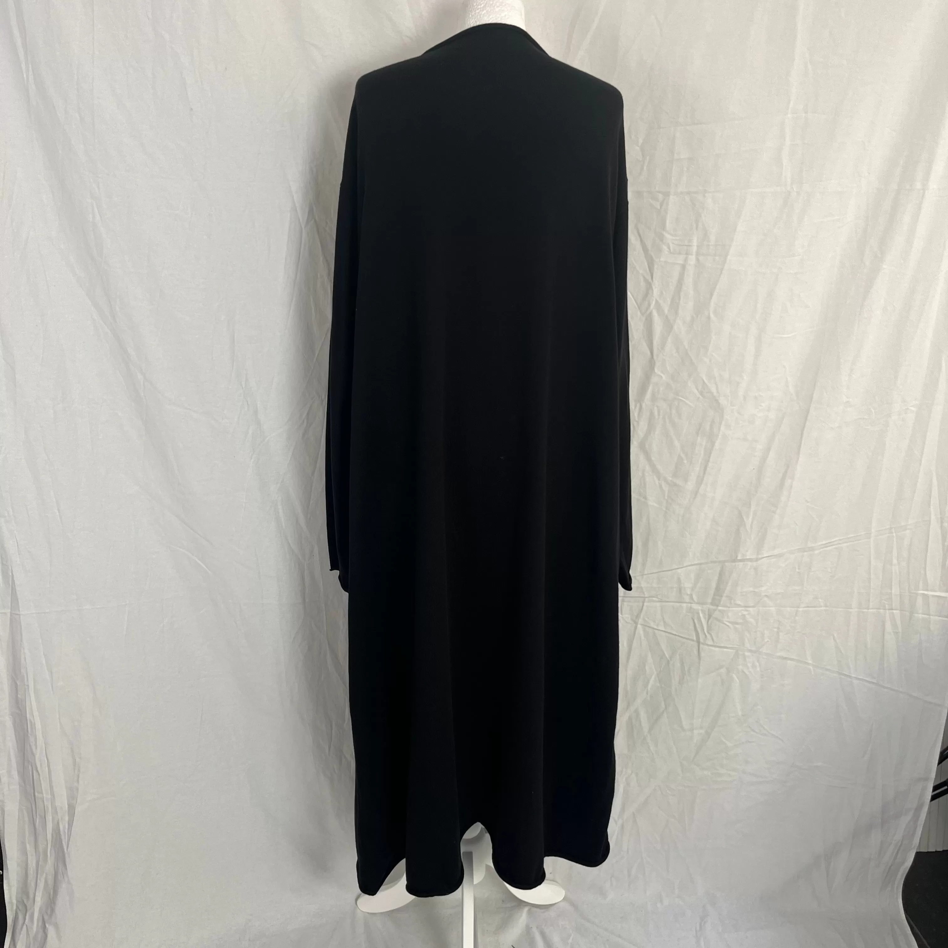 The Row Brand New 2270 Black Circle Cotton Knit Long Cardigan M/L