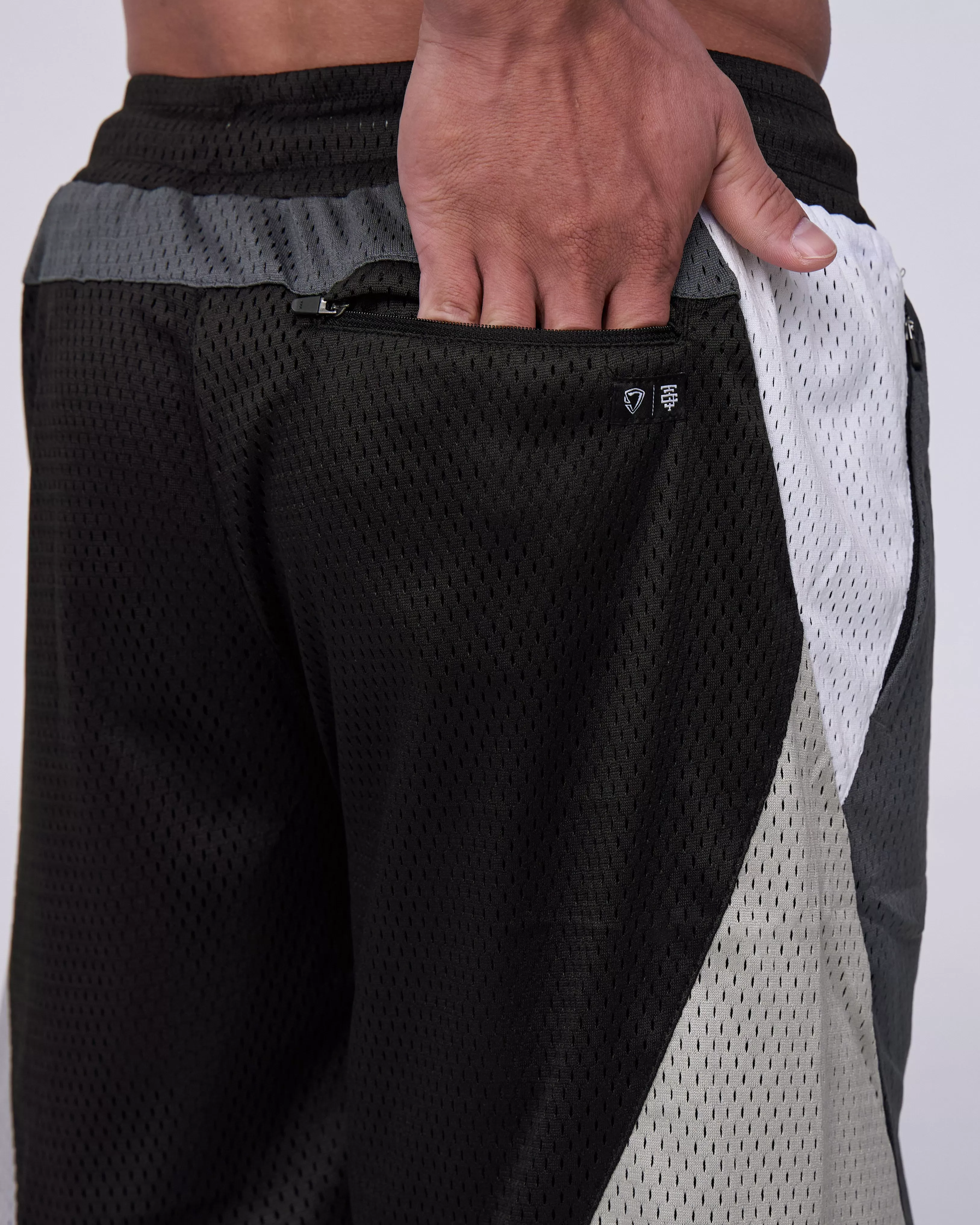 TJTC Double Mesh Panel Shorts