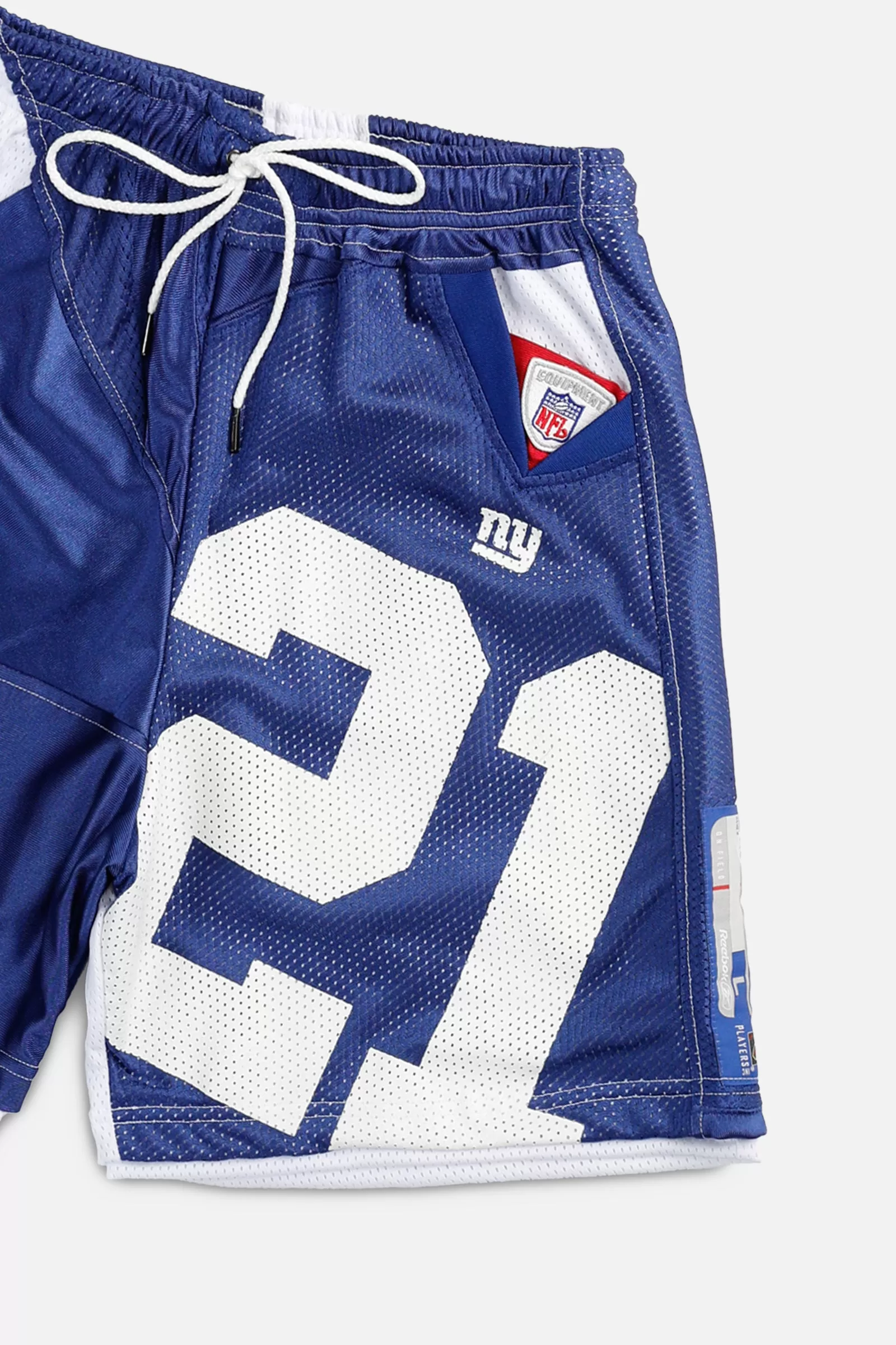 Unisex Rework NY Giants NFL Jersey Shorts - M