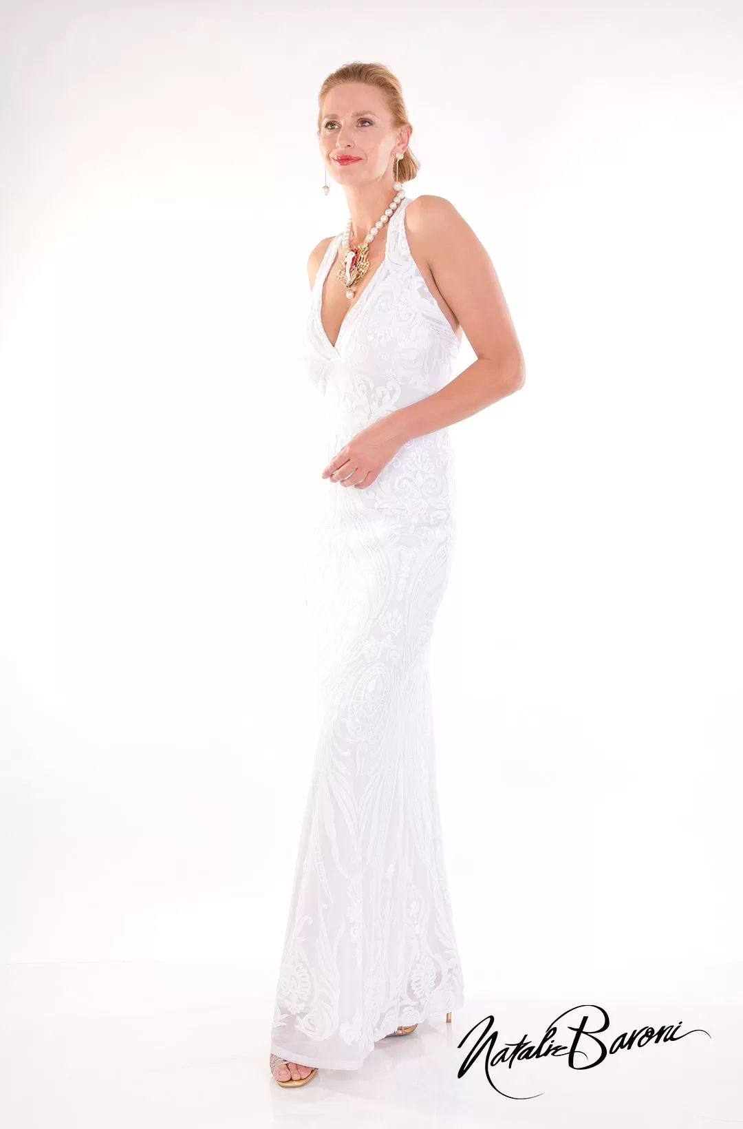 White Evening Gown - La Scala