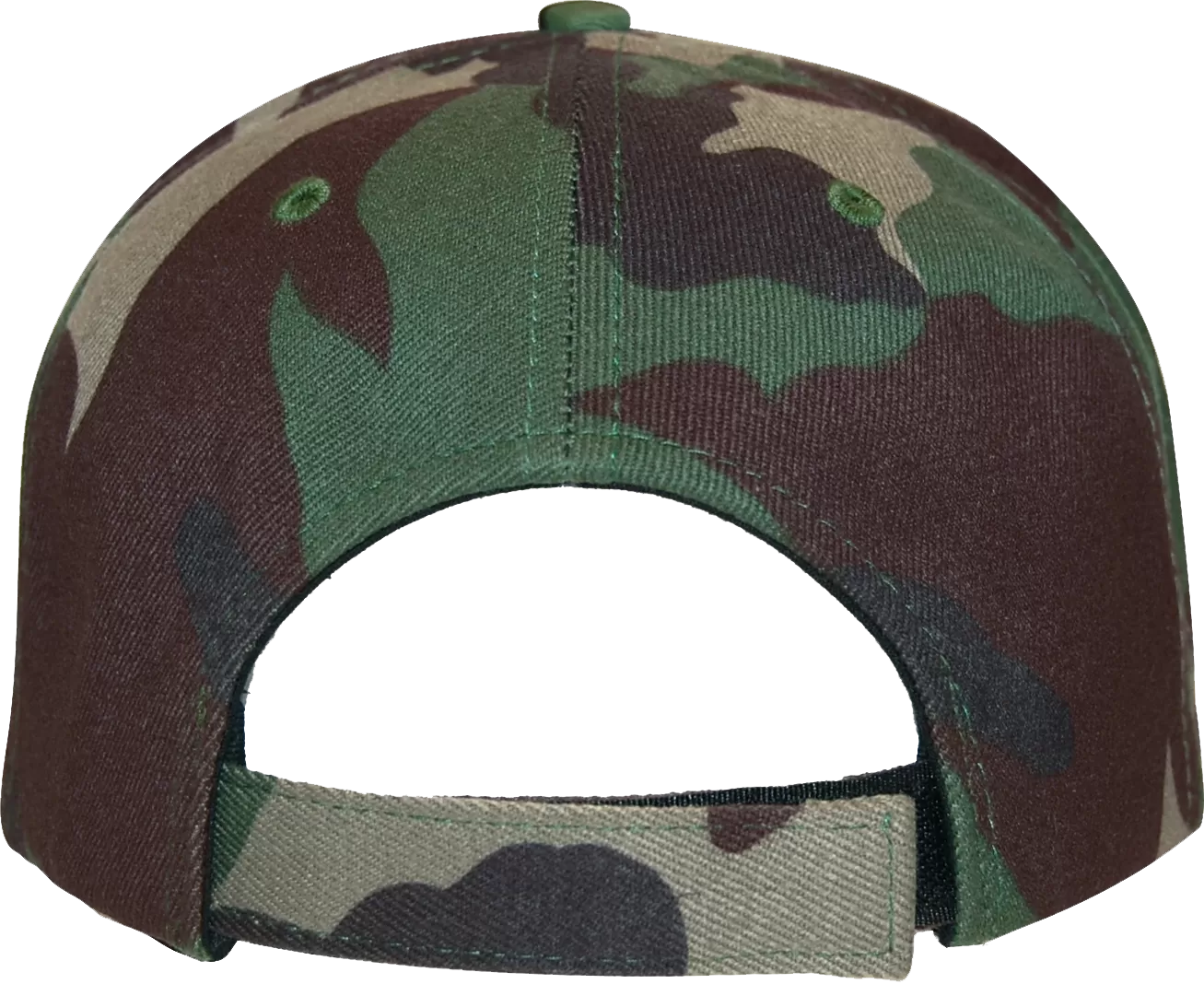 Woodland Camo 6 Panel Cap - KL100WC