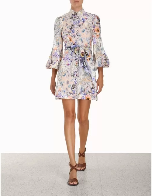 ZIMMERMANN Tama Belted Mini Dress